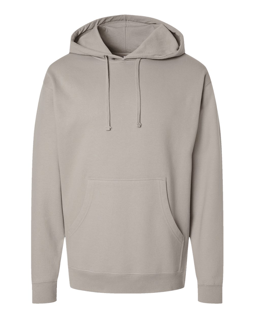 Front View of Cement Midweight Hooded Sweatshirt - SS4500