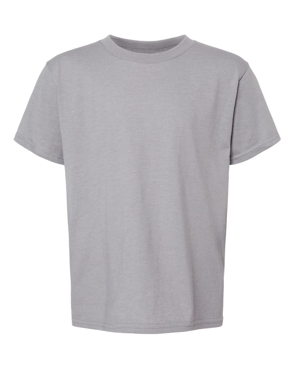 Front View of Cement Softstyle® Youth CVC T-Shirt - 64000BCVC