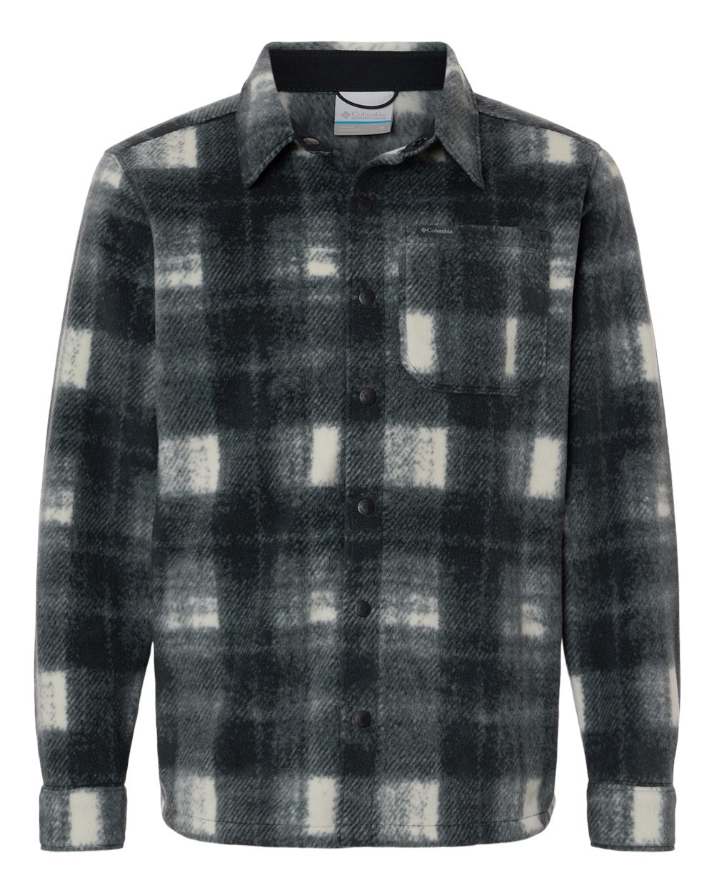 Front View of Chalk Omblur Men&#39;s Steens Mountain™ Printed Shirt Jacket II - 209769