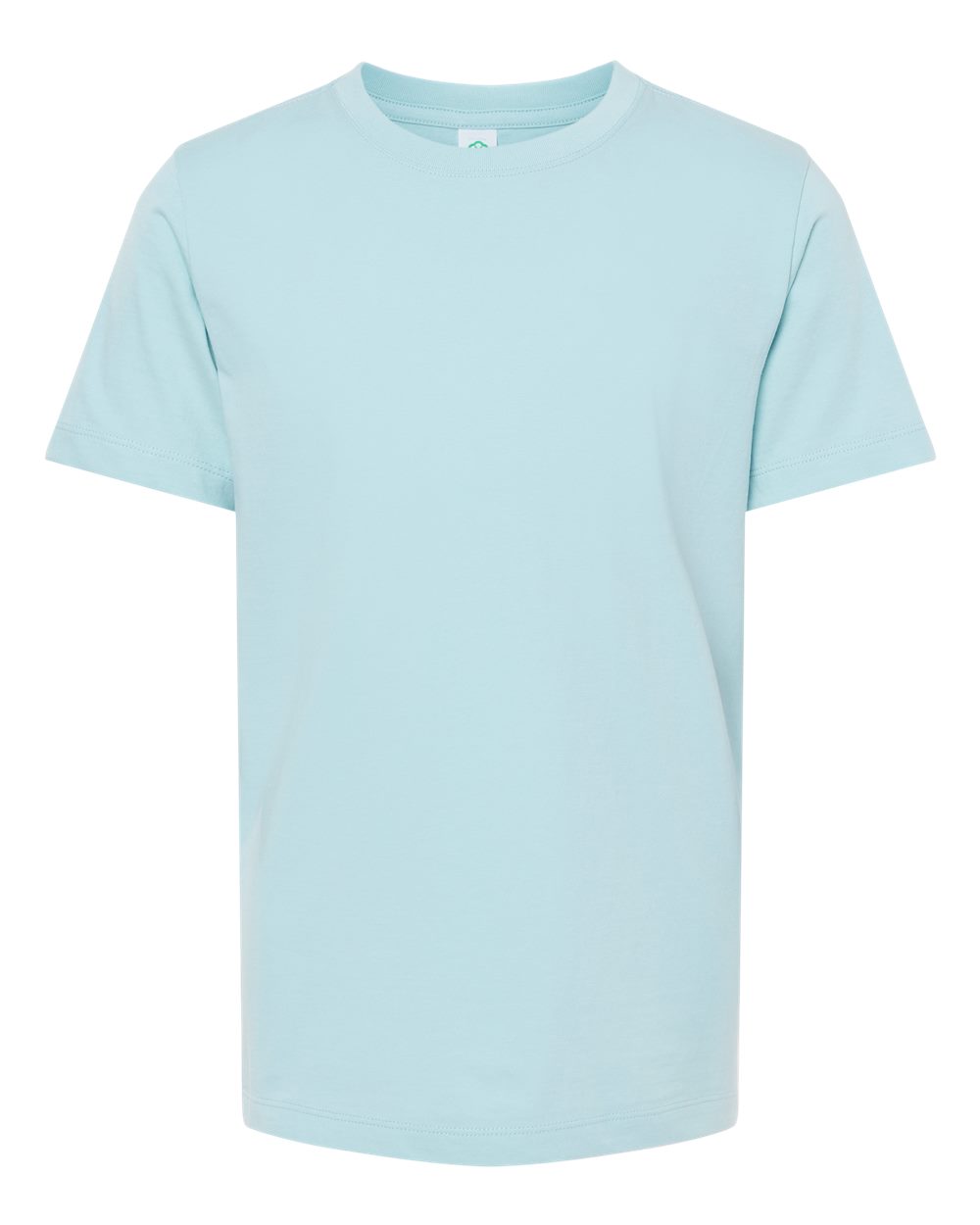 Front View of Chambray Youth Organic T-Shirt - 402