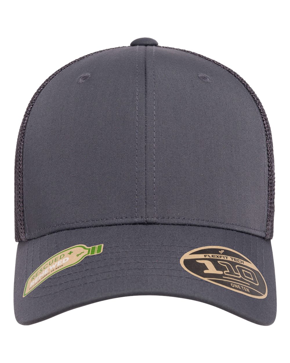 Front View of Charcoal 110® Recycled Mesh Cap - 110R