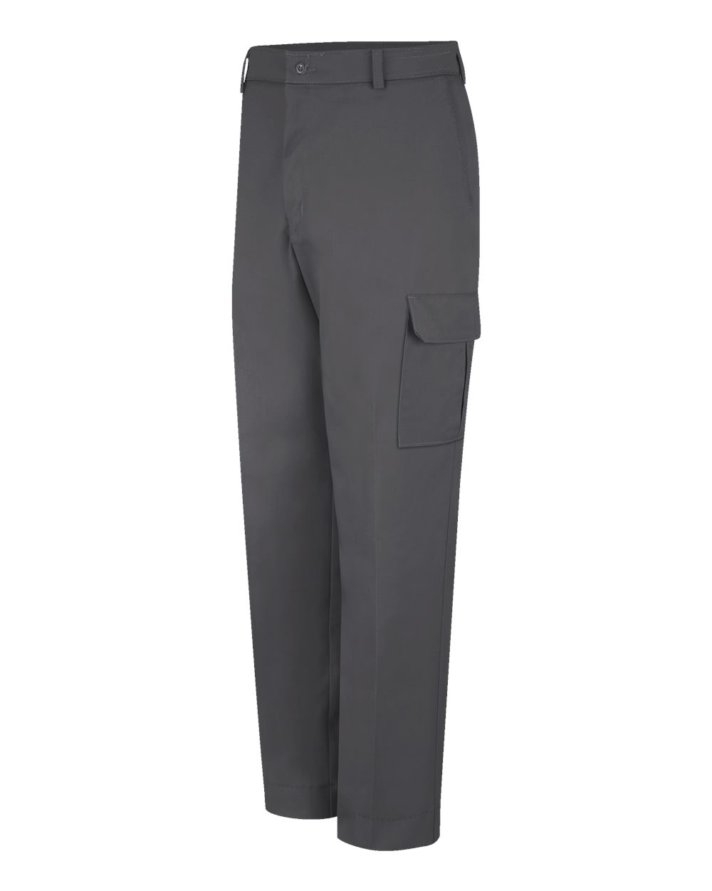 Front View of Charcoal - 34I Industrial Cargo Pants - PT88