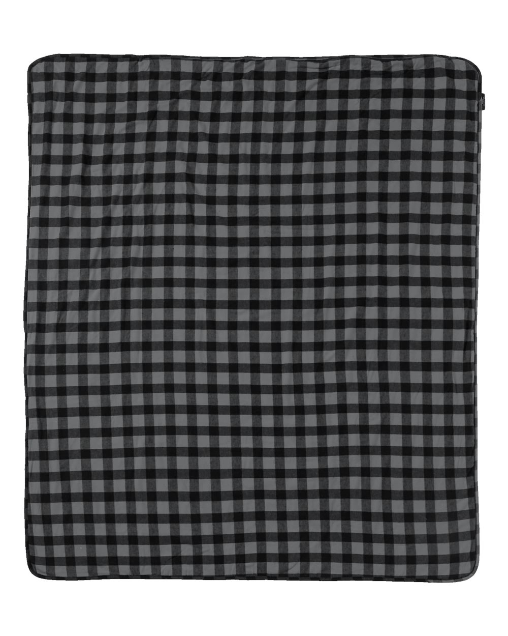 Front View of Charcoal/ Black Buffalo Everest Blanket - FQ01