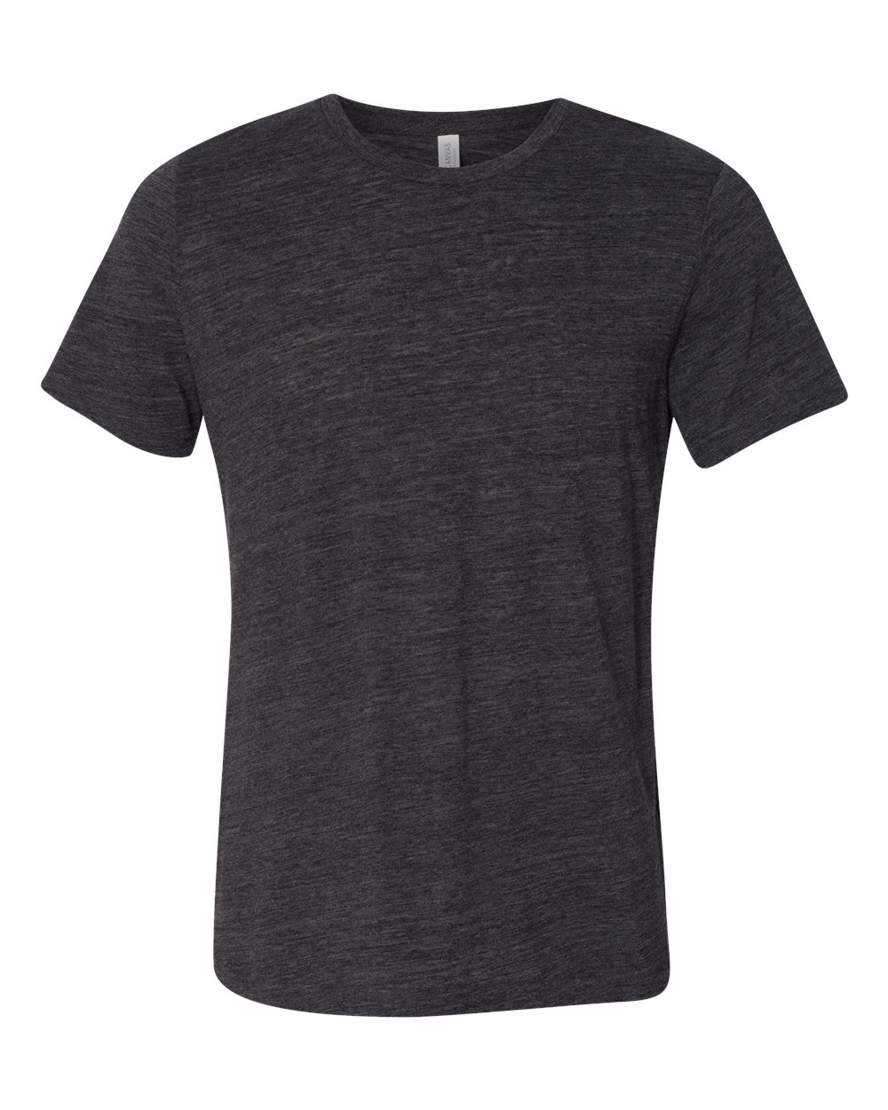 Charcoal Black Slub Texture Tee - 3650