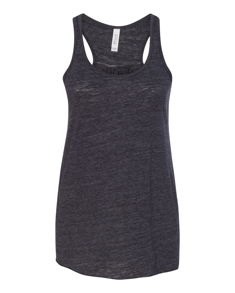 Charcoal Black Slub Women's Flowy Racerback Tank - 8800