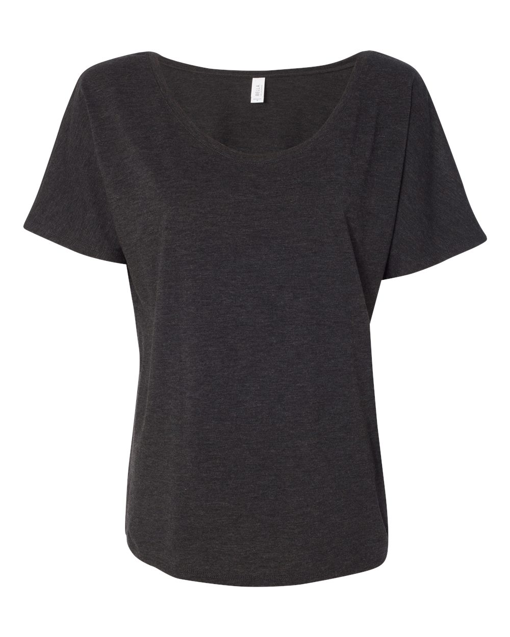Charcoal Black Triblend Women’s Slouchy Tee - 8816