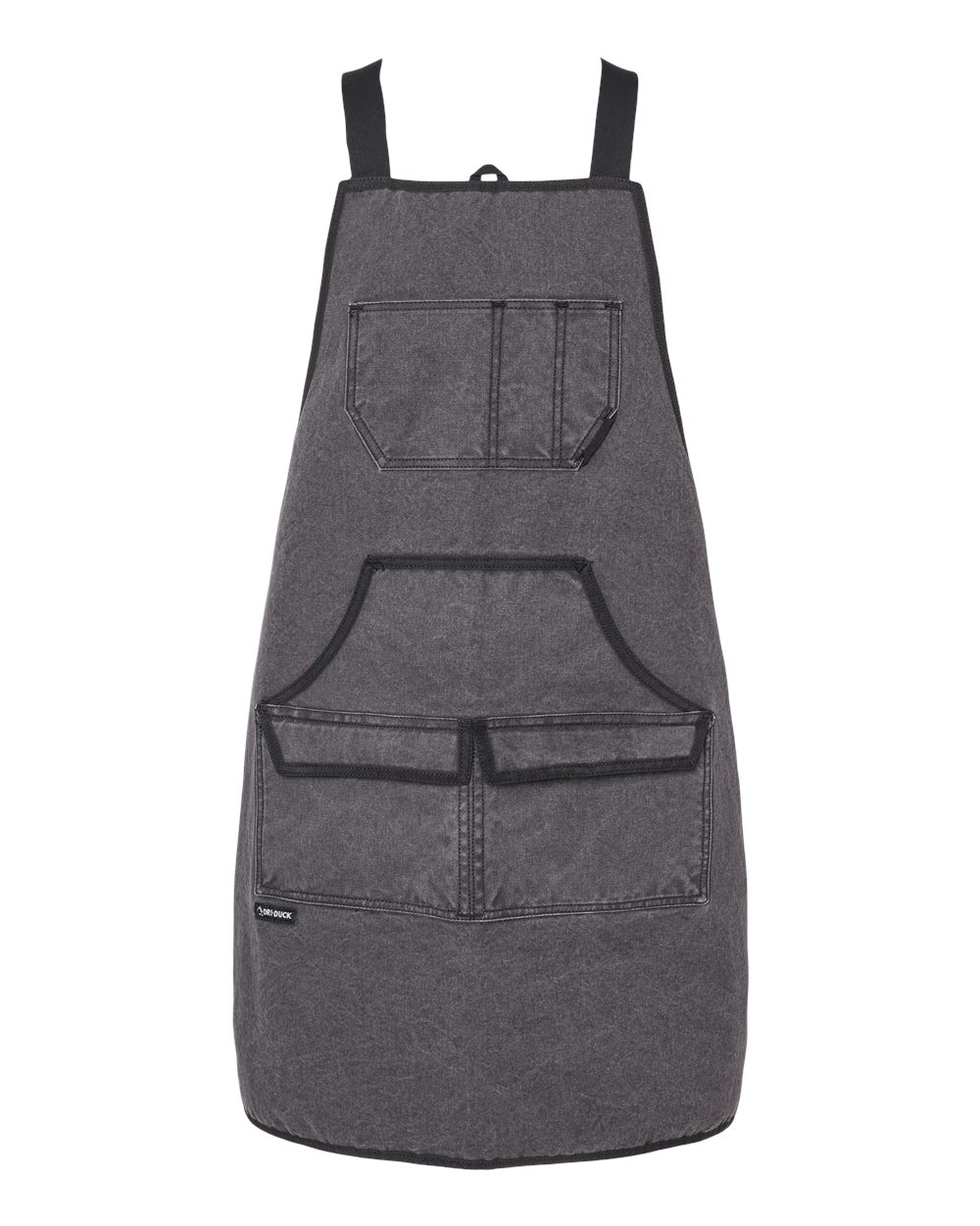 Front View of Charcoal/ Black Workman's Apron - 1500