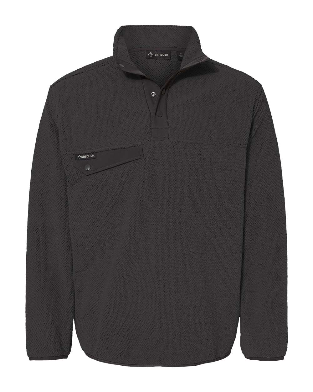 Front View of Charcoal Brooks Sherpa Mountain Fleece - 7355