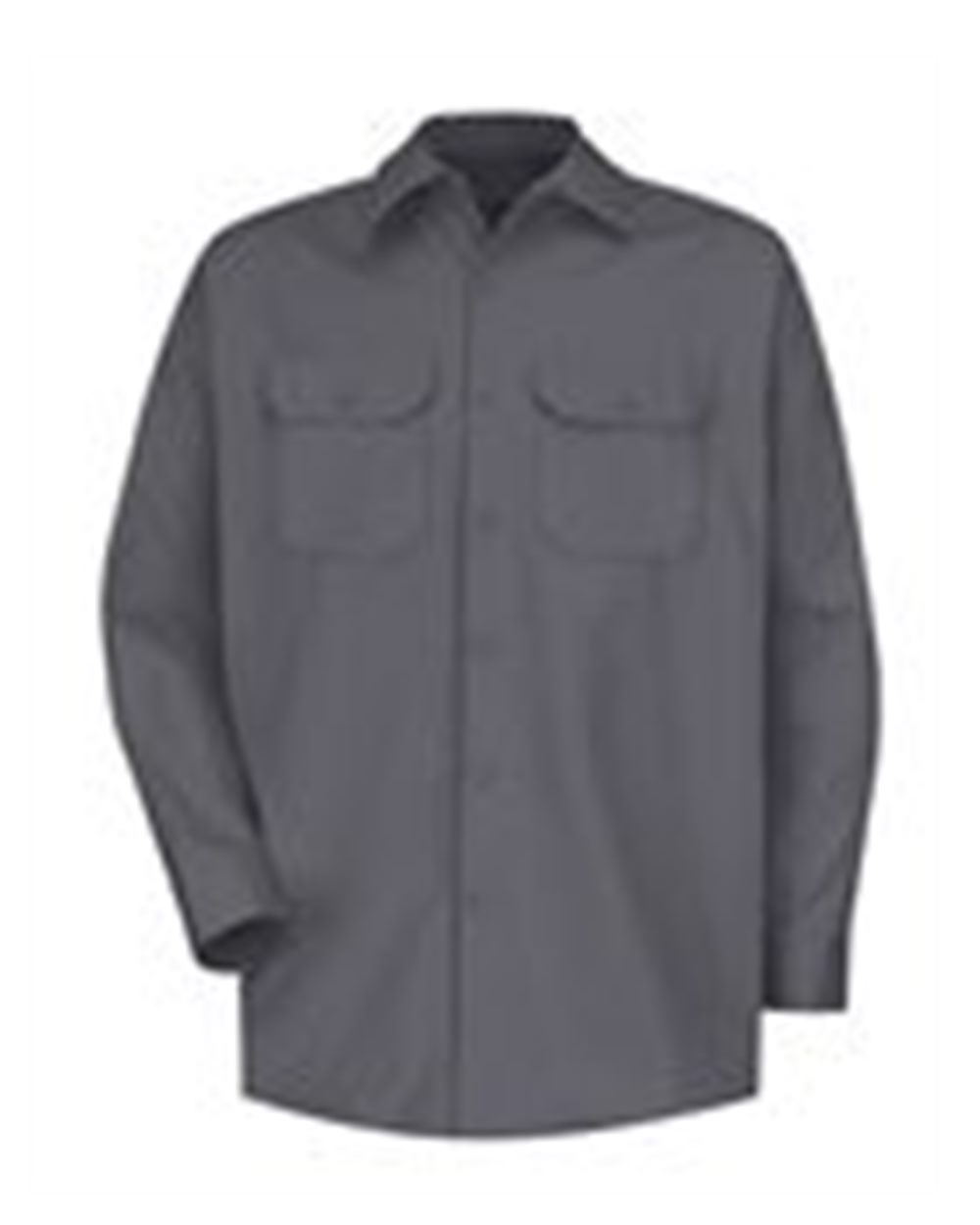 Front View of Charcoal Deluxe Heavyweight Cotton Shirt - Tall Sizes - SC70T