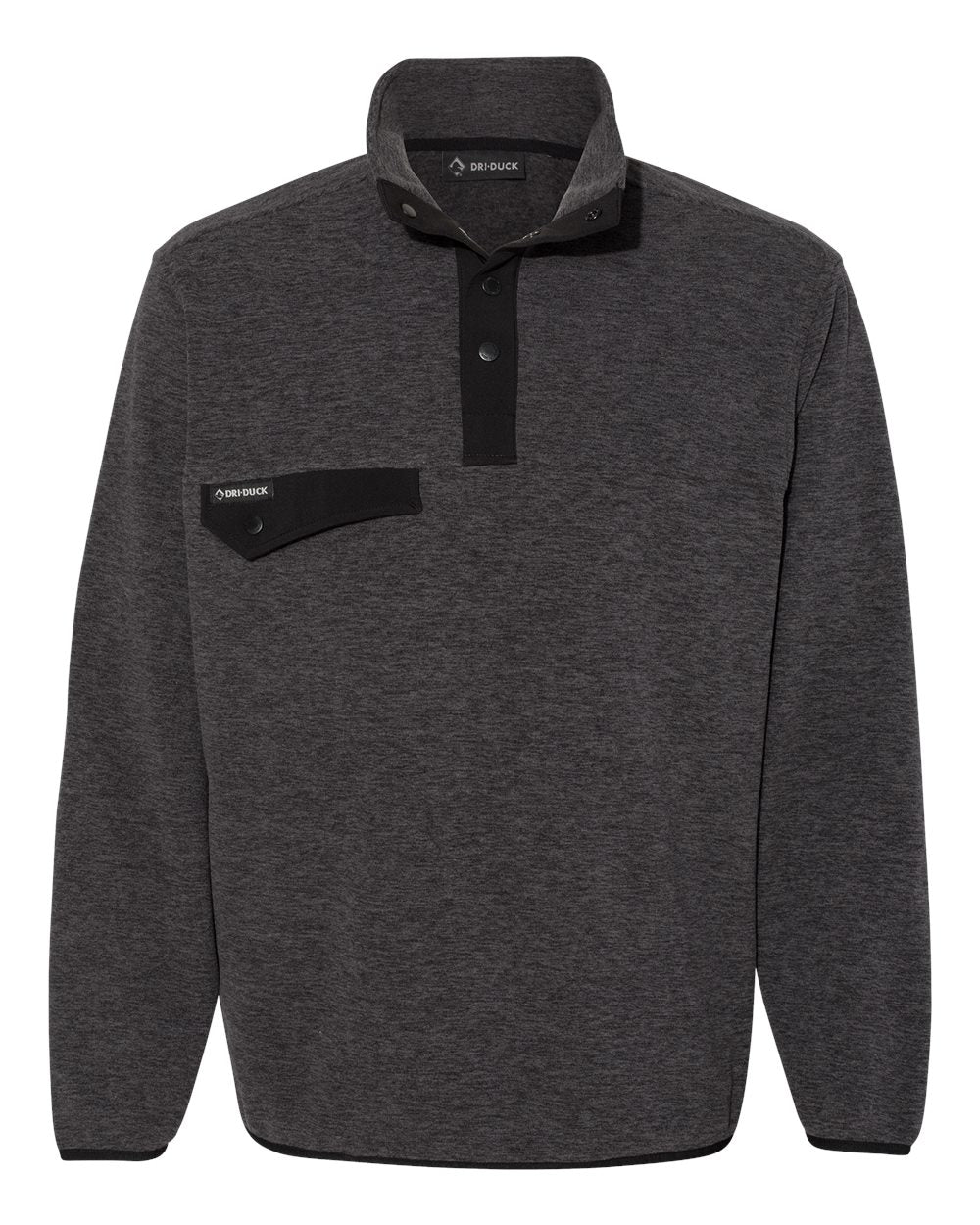 Front View of Charcoal Denali Mountain Fleece Pullover - 7352