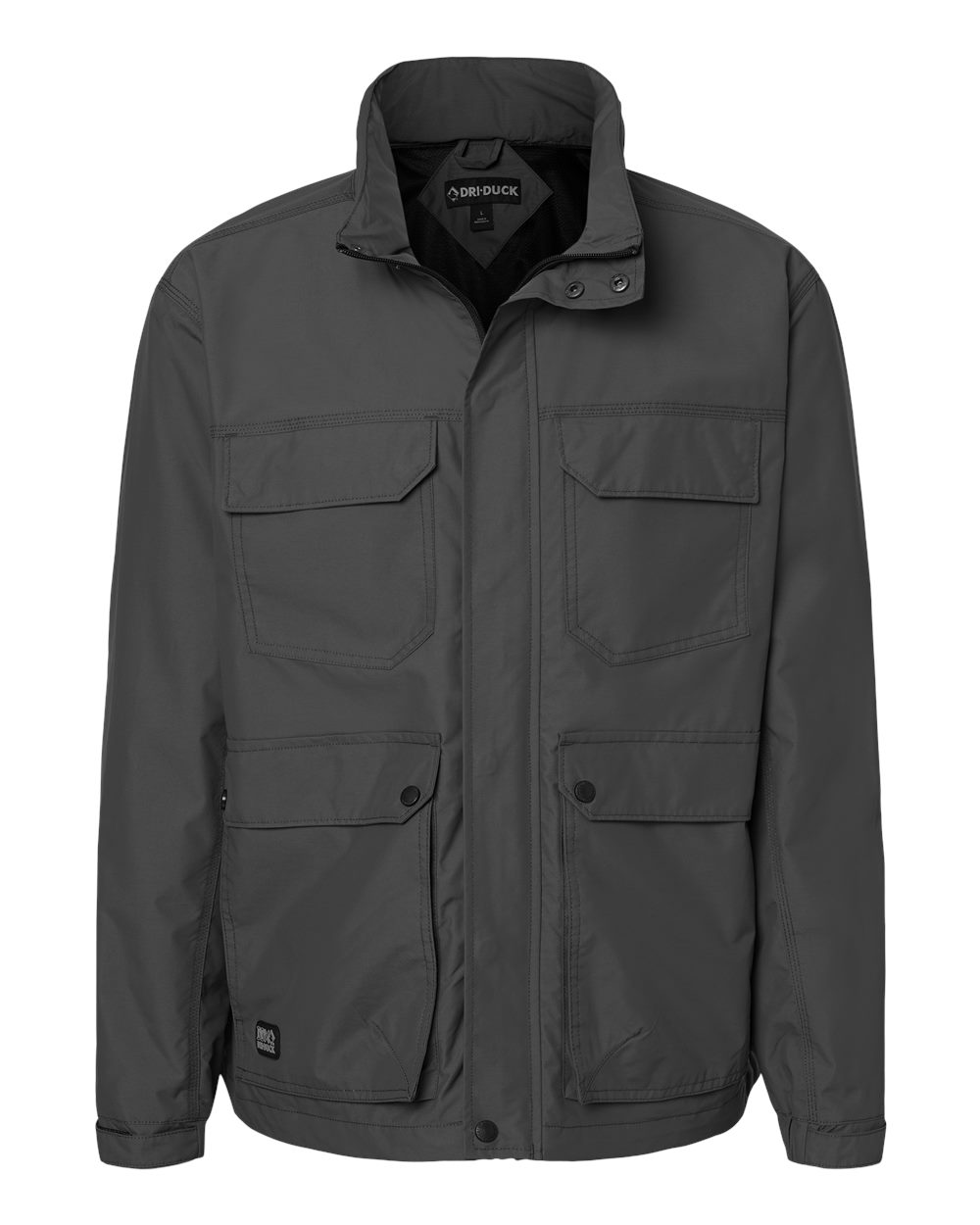 Front View of Charcoal Field Jacket - 5325