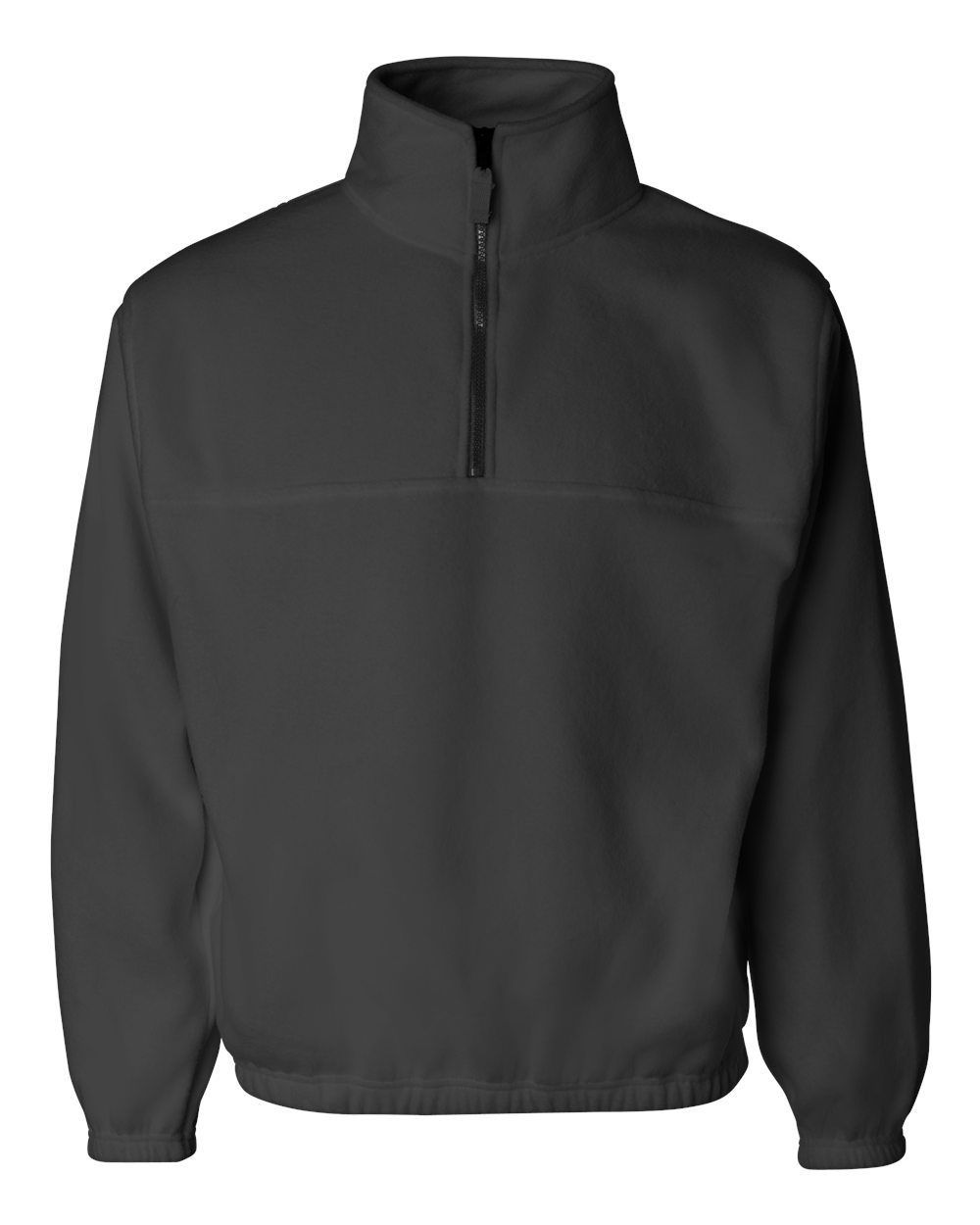 Charcoal Fleece Quarter-Zip Pullover - 3051