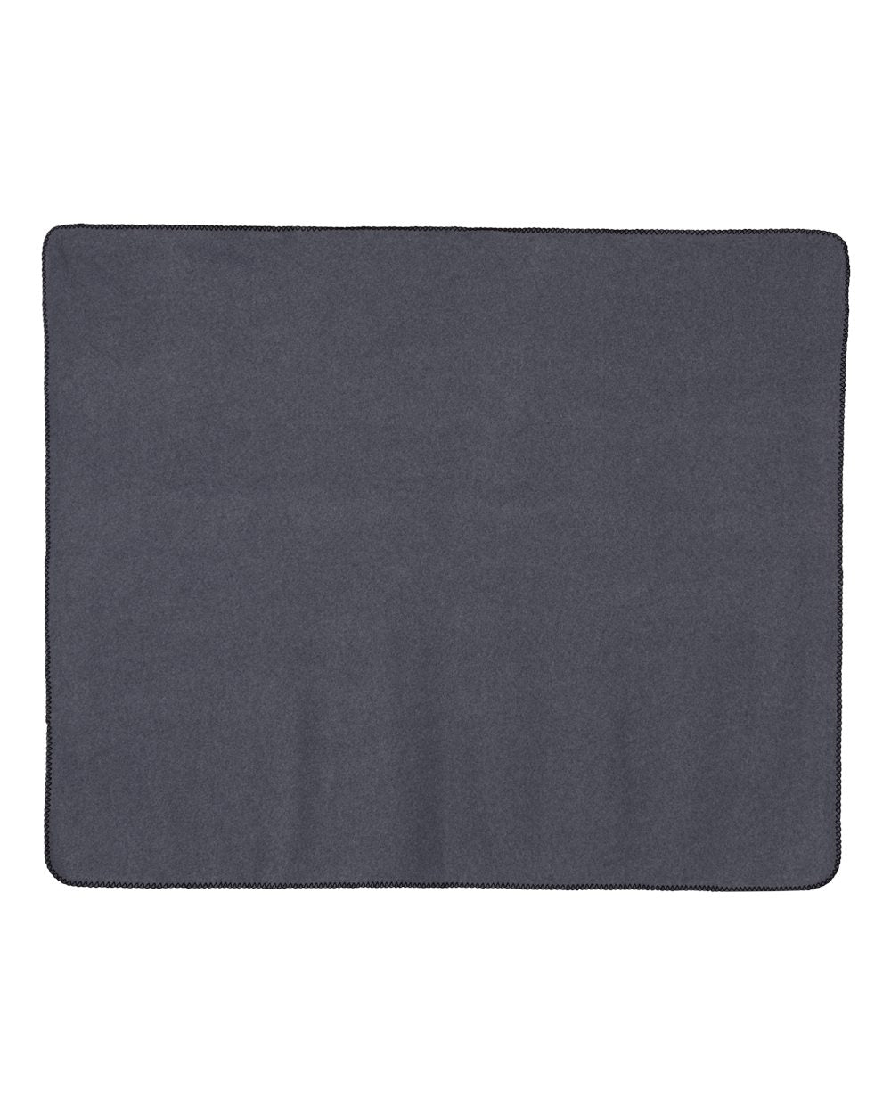 Front View of Charcoal Fleece Throw Blanket - 8700
