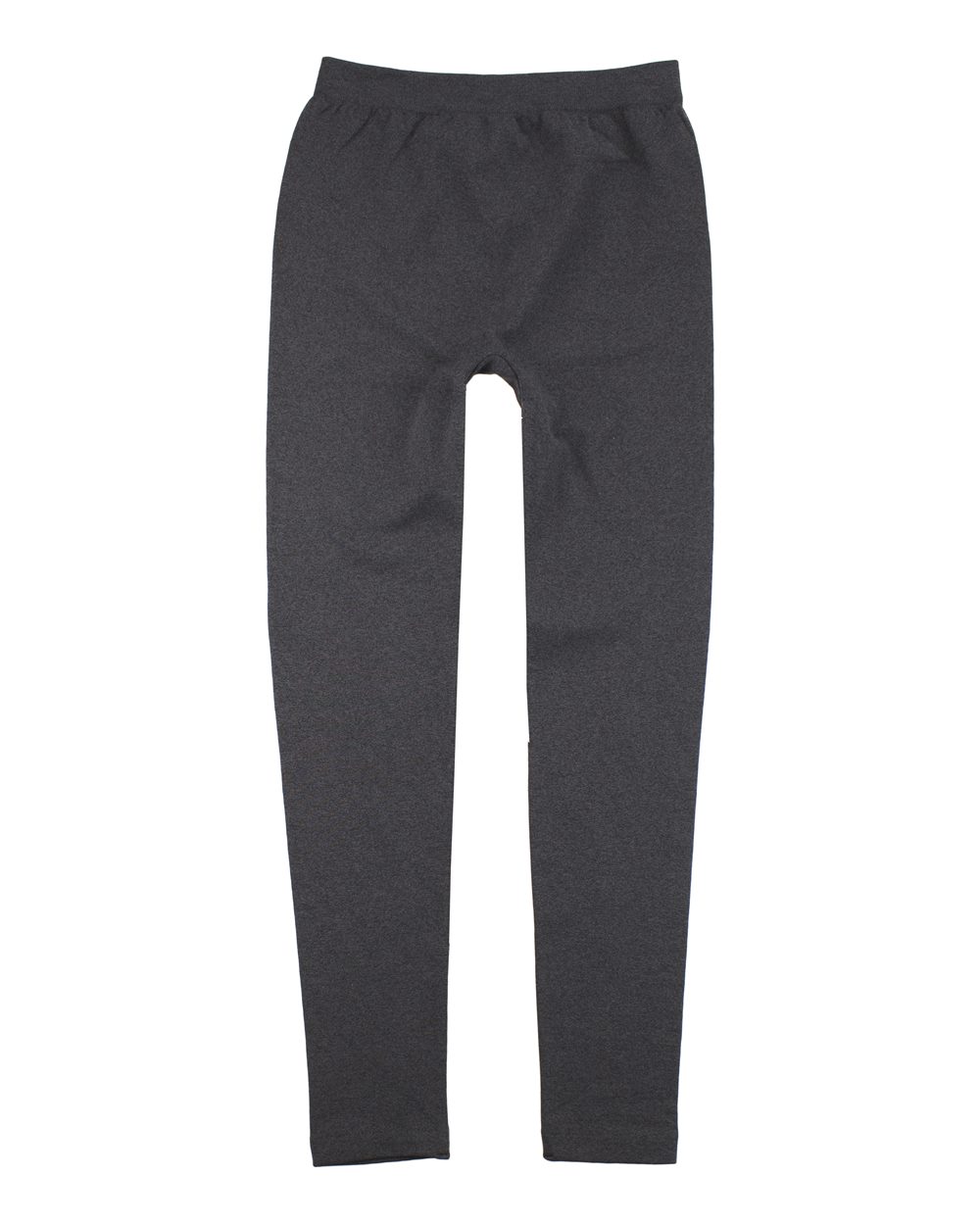 Front View of Charcoal Girls Alpine Fleece Leggings - YK08