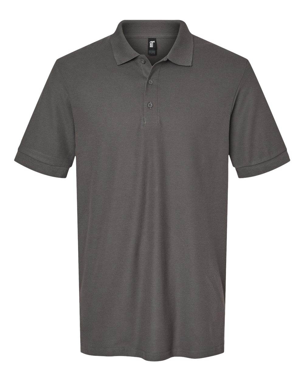 Front View of Charcoal Hammer™ Pique Polo - 85800