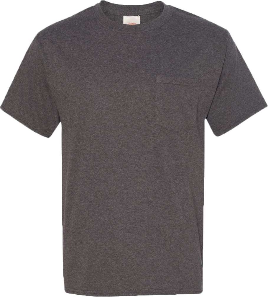 Charcoal Heather Authentic Pocket T-Shirt - 5590