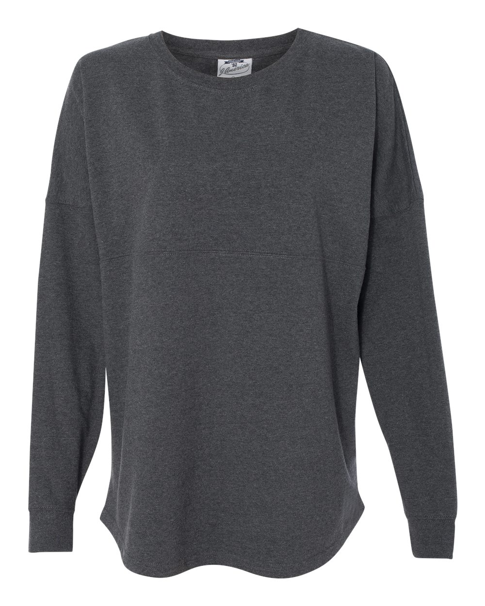 Charcoal Heather Game Day Jersey Long Sleeve T-Shirt - 8229