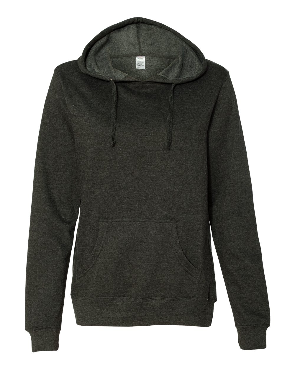 Charcoal Heather Juniors’ Heavenly Fleece Lightweight Hooded Sweatshirt - SS650