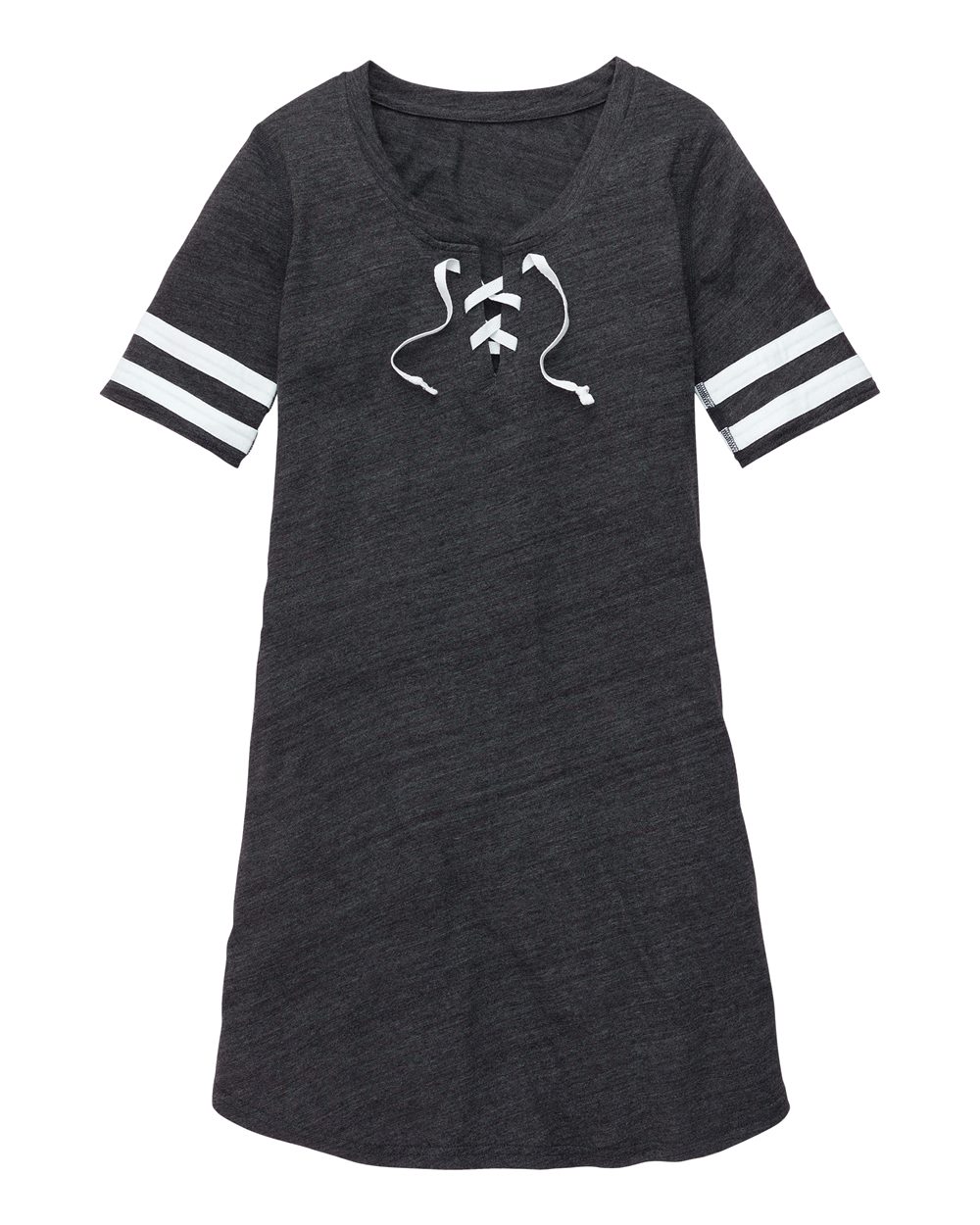 Front View of Charcoal Heather Women's All-Star Dress - T59