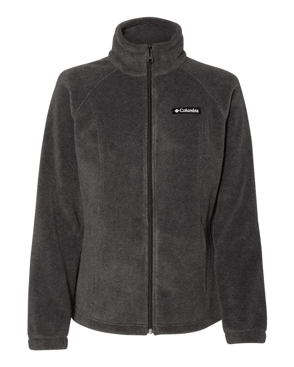 Front View of Charcoal Heather Women’s Benton Springs™ Fleece Full-Zip Jacket - 137211