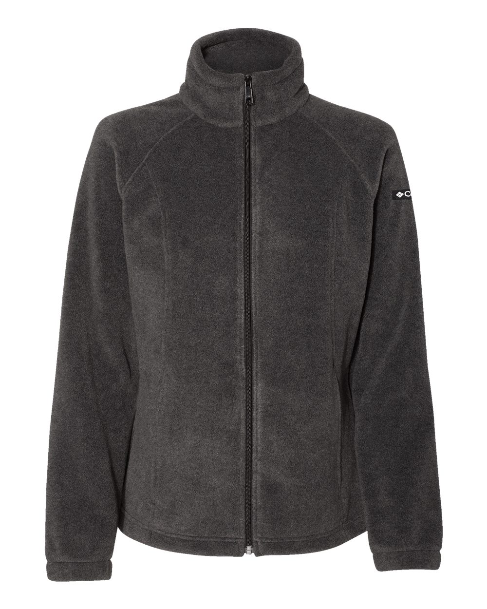 Front View of Charcoal Heather Women’s Benton Springs™ Fleece Full-Zip Jacket - 212470
