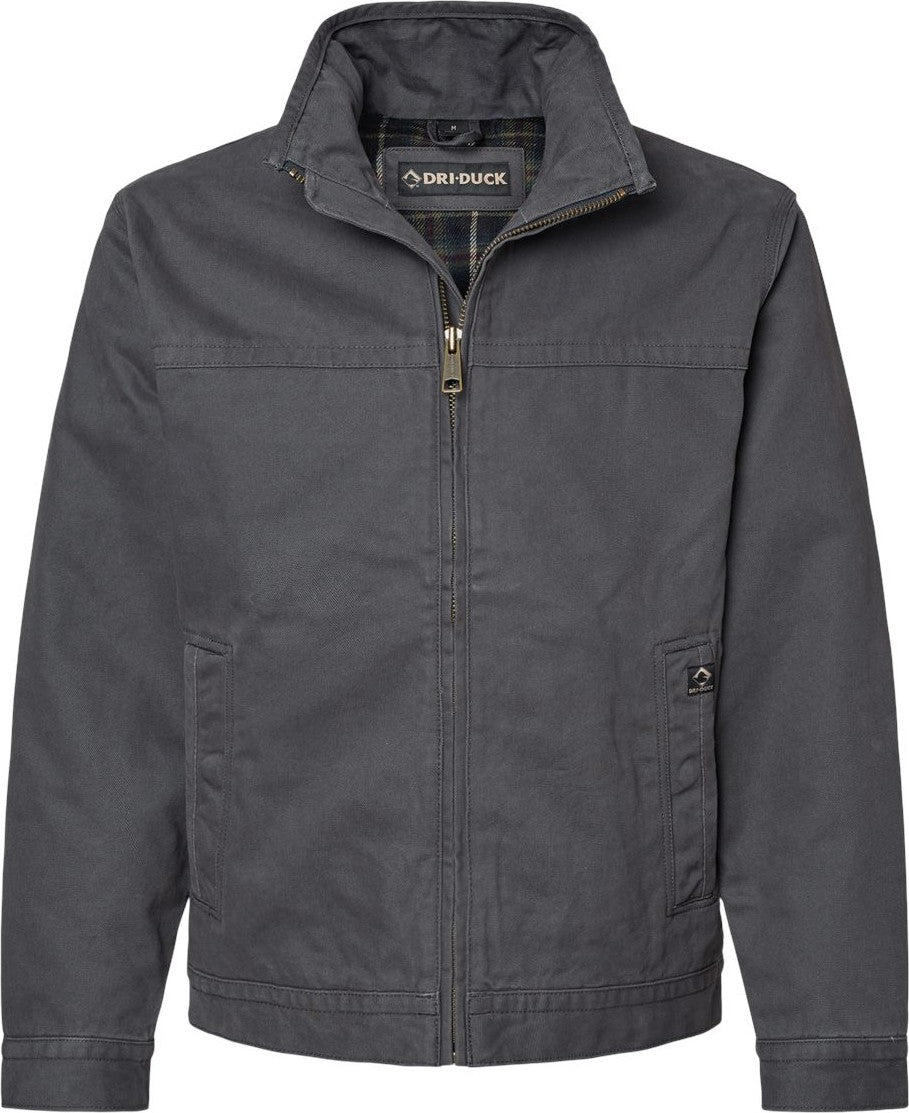 Front View of Charcoal Maverick Boulder Cloth™ Jacket with Blanket Lining - 5028