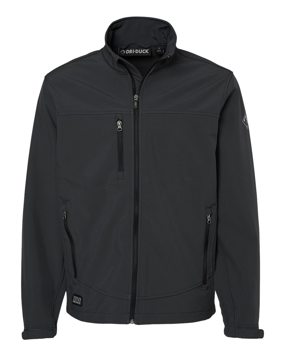 Front View of Charcoal Motion Soft Shell Jacket Tall Sizes - 5350T
