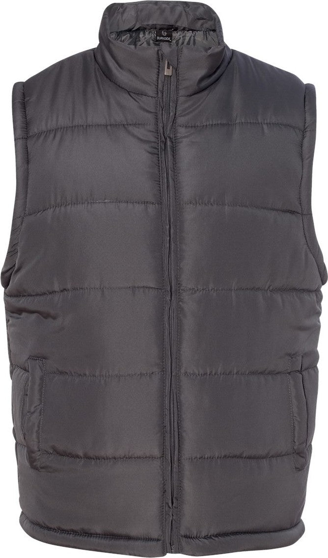 Charcoal Puffer Vest - 8700
