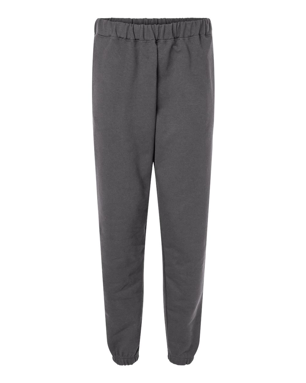 Front View of Charcoal Softstyle® Midweight Pocket Sweatpants - SF100