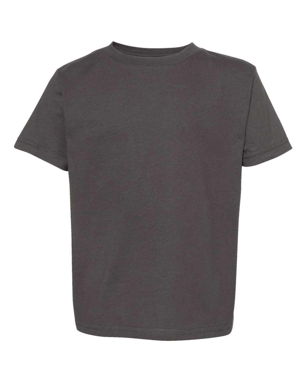 Front View of Charcoal Toddler Fine Jersey Tee - 3321