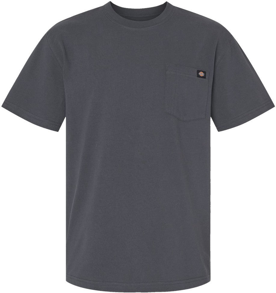 Front View of Charcoal Traditional Heavyweight T-Shirt - Tall Sizes - WS50-DT