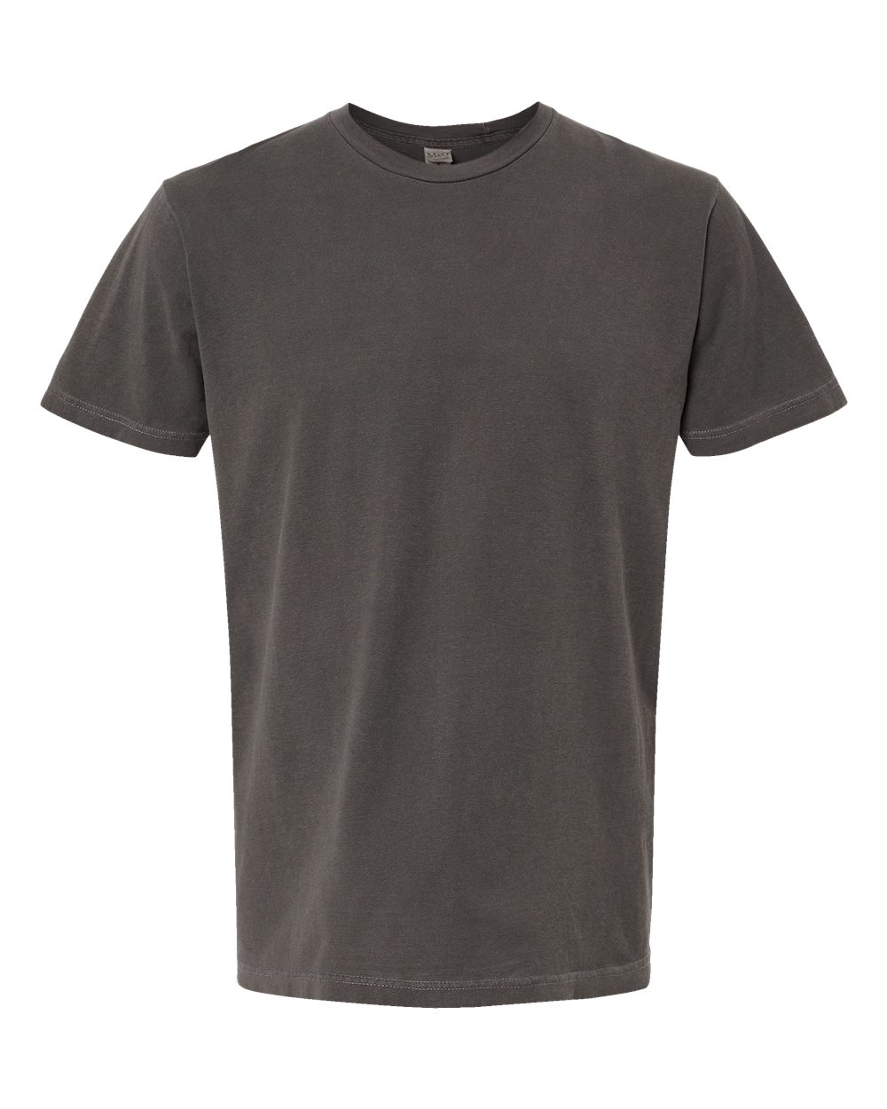 Front View of Charcoal Vintage Garment-Dyed T-Shirt - 6500M