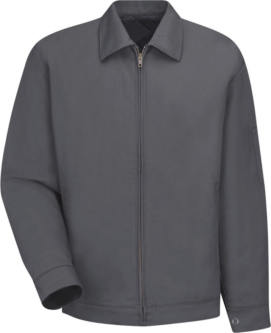 Front View of Charcoal Waist Length Jacket - JT22
