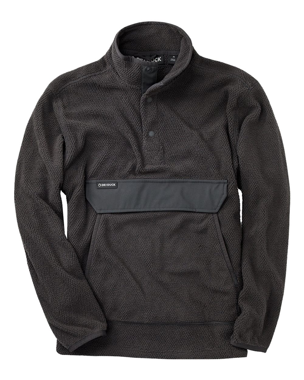 Front View of Charcoal Women's Cascade Mountain Fleece Pullover - 9347 plain