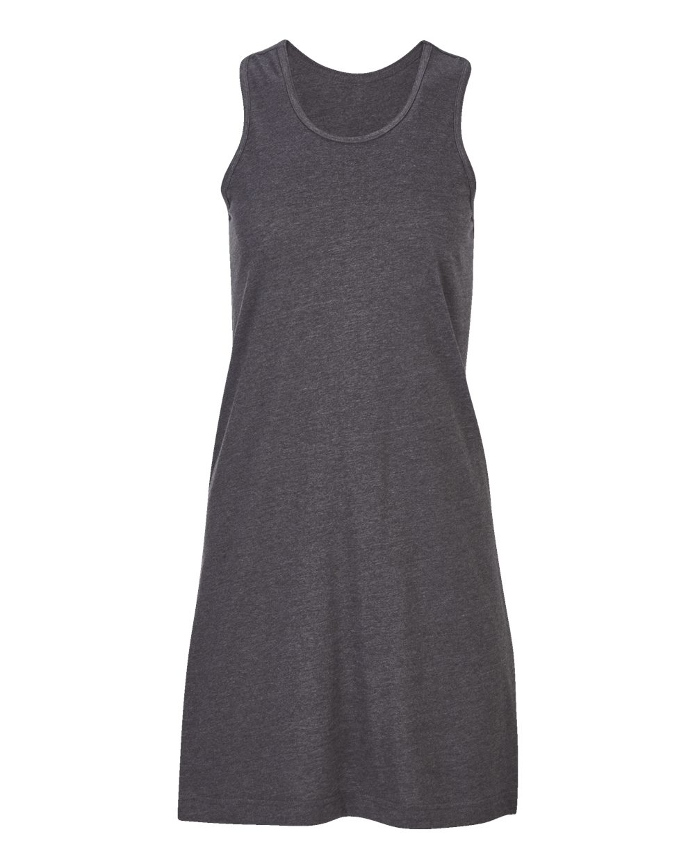 Front View of Charcoal Women's Caydn Tank Dress - BW4102