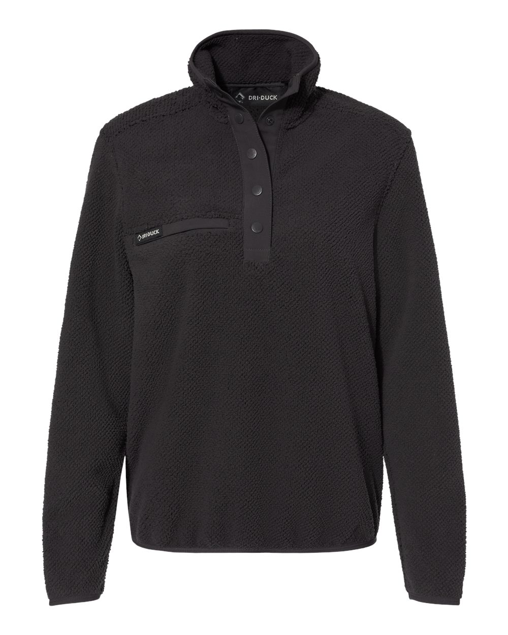 Front View of Charcoal Women's Cypress Sherpa Mountain Fleece - 9345 plain