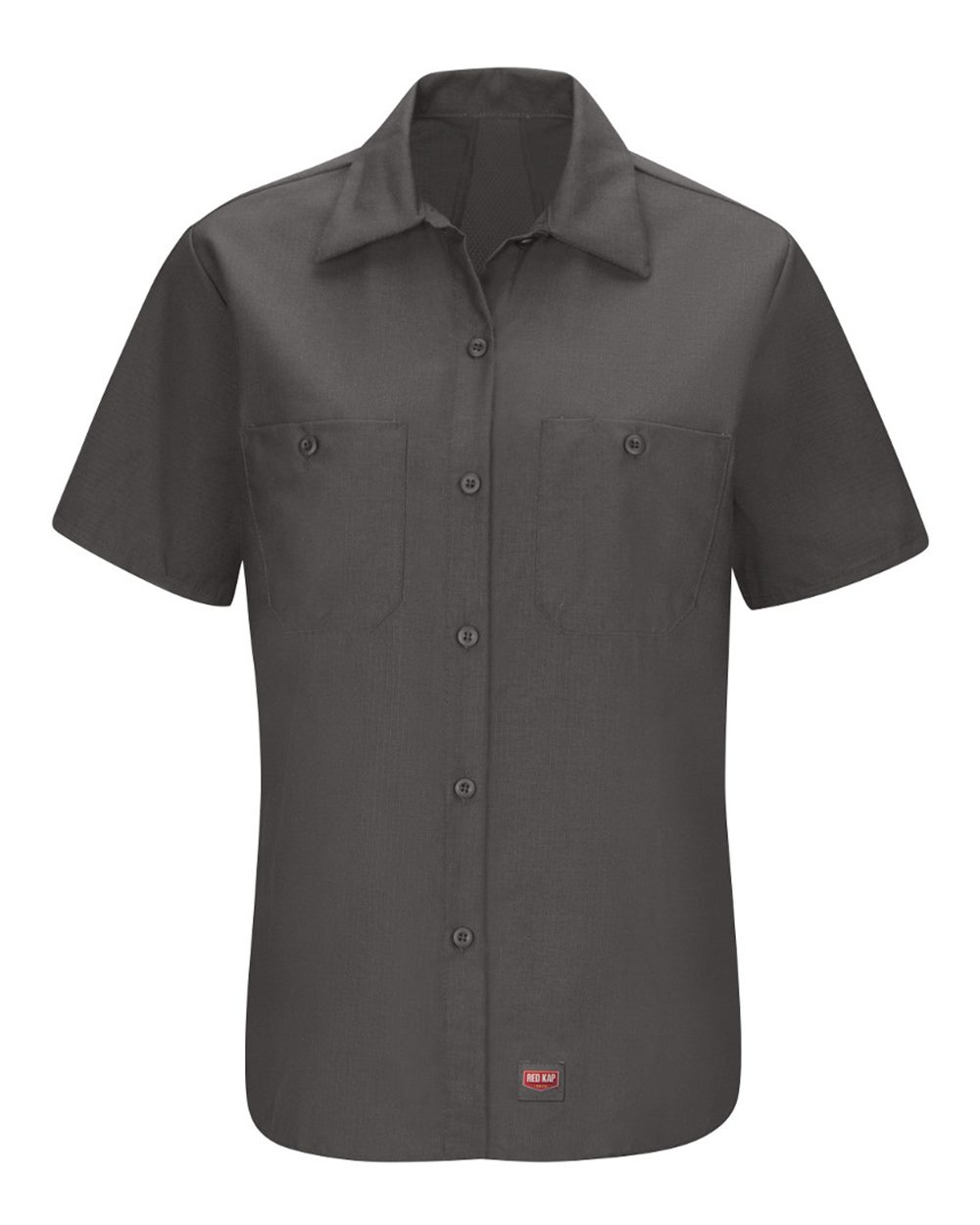 Front View of Charcoal Women's Mimix Work Shirt - SX21