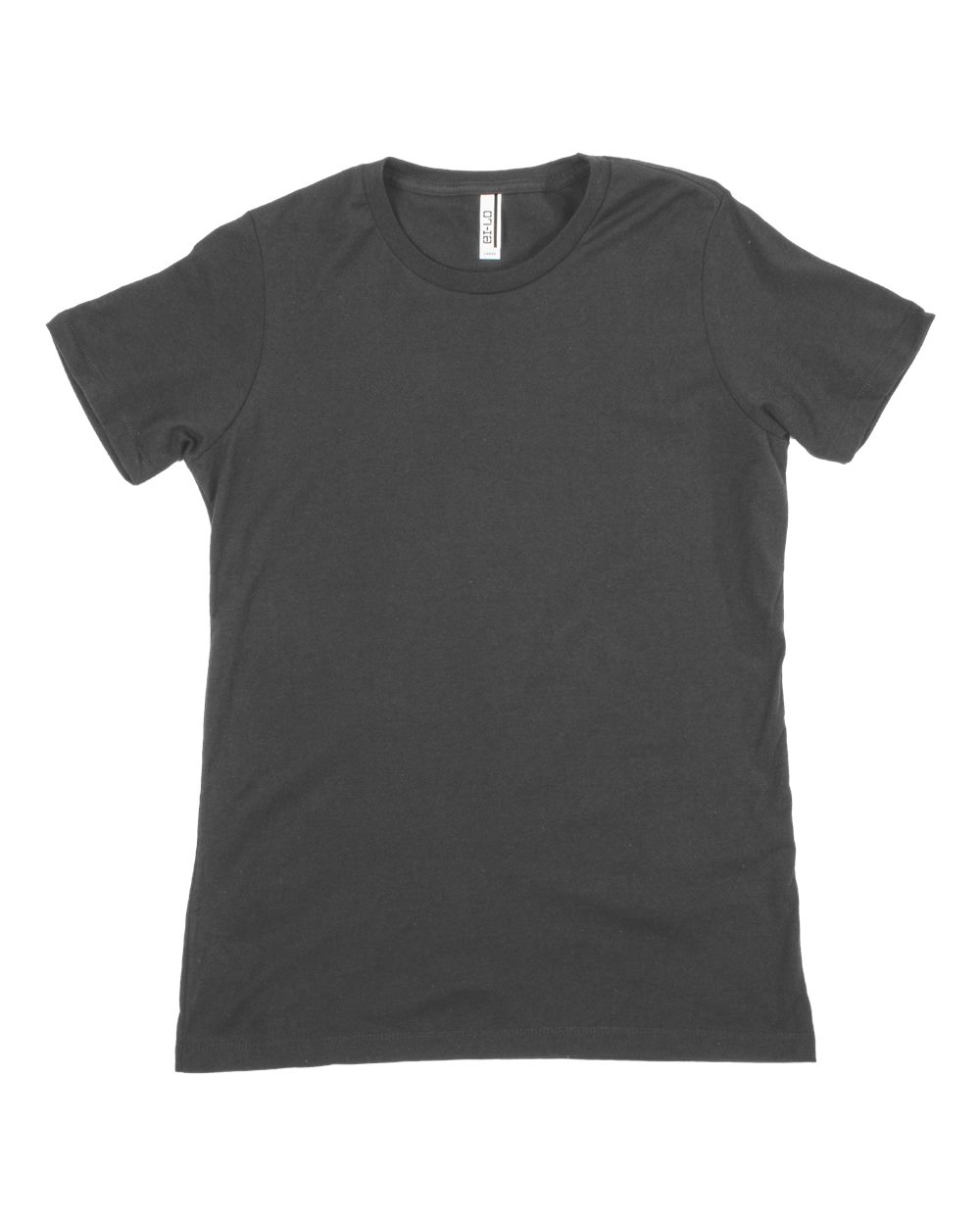 Front View of Charcoal Women's Premium Cotton T-Shirt - 3620