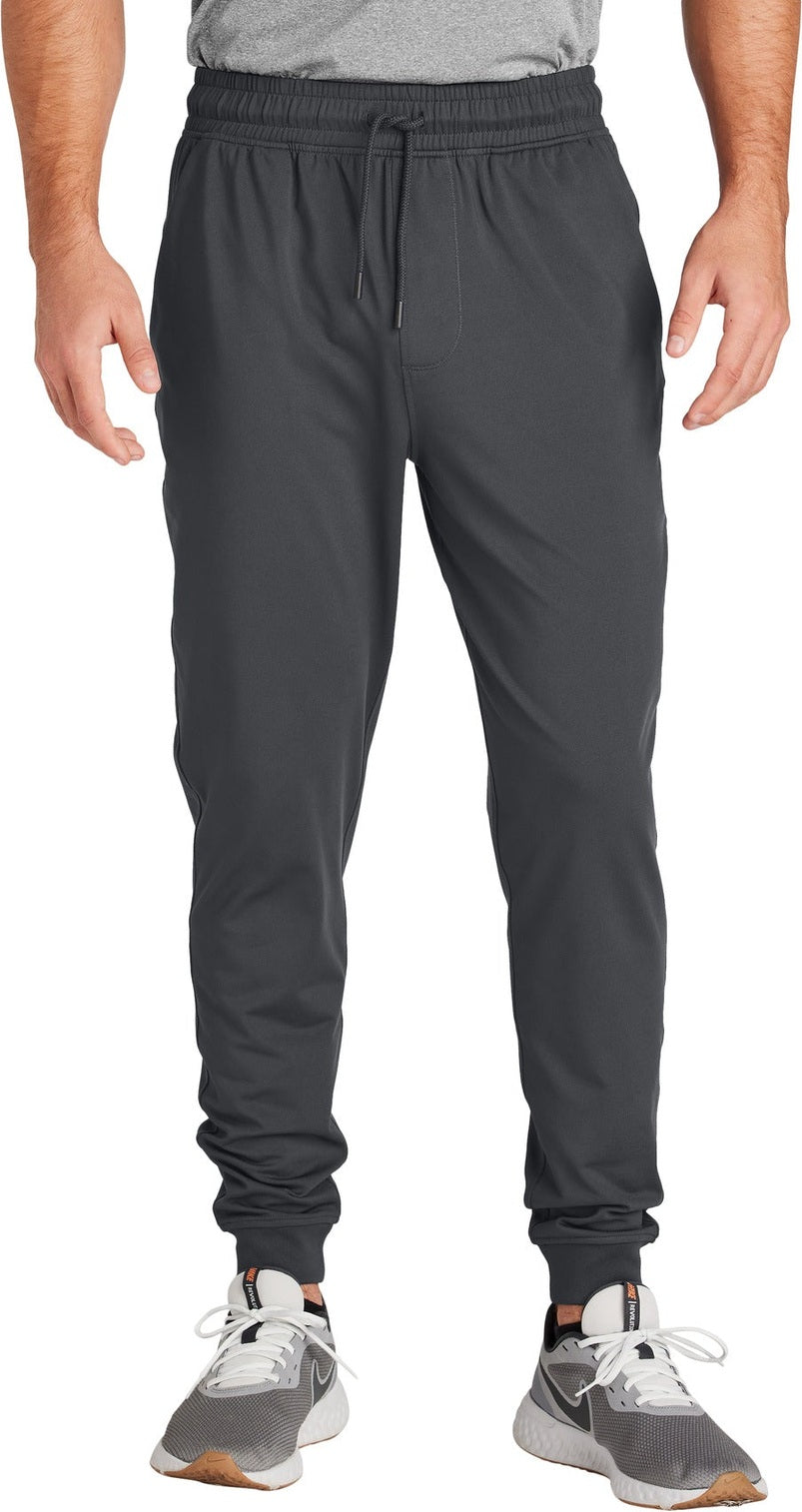 Front View of CharGrey Sport-Tek Sport-Wick Stretch Jogger PST858