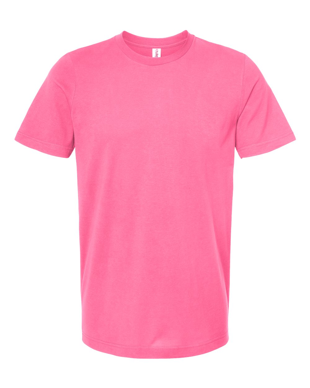 Front View of Charity Pink Combed Cotton T-Shirt - 602