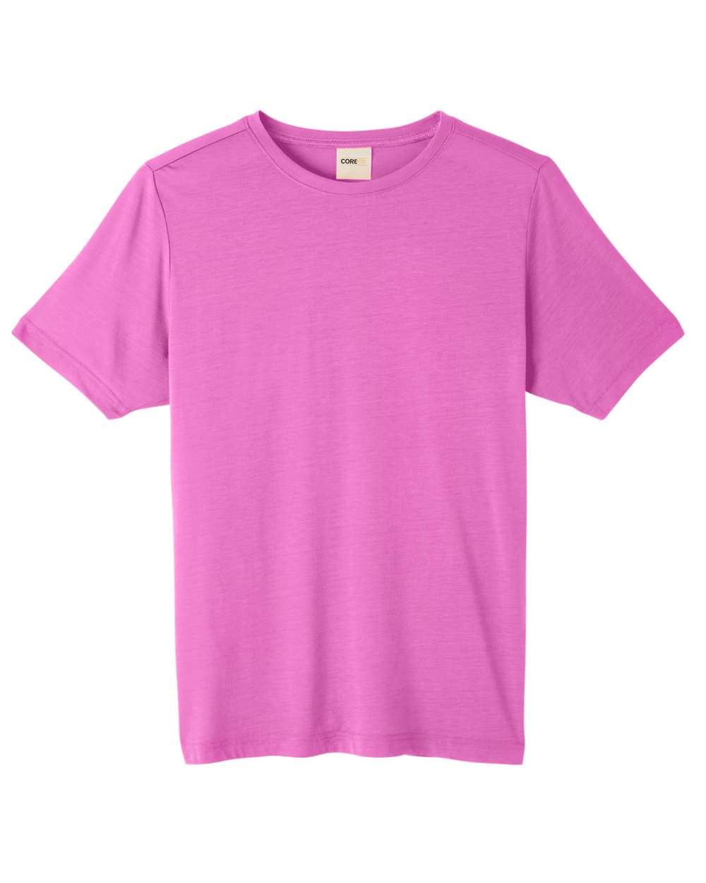 Front View of Charity Pink Unisex Fusion ChromaSoft™ Performance T-Shirt - CE111