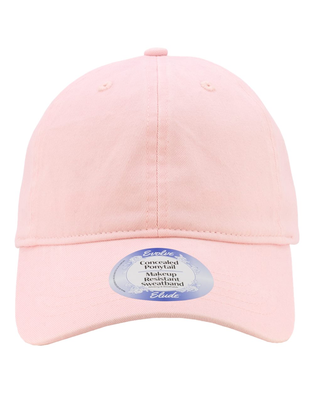 Front View of Cherry Blossom Women's Peach Twill Cap - KATE