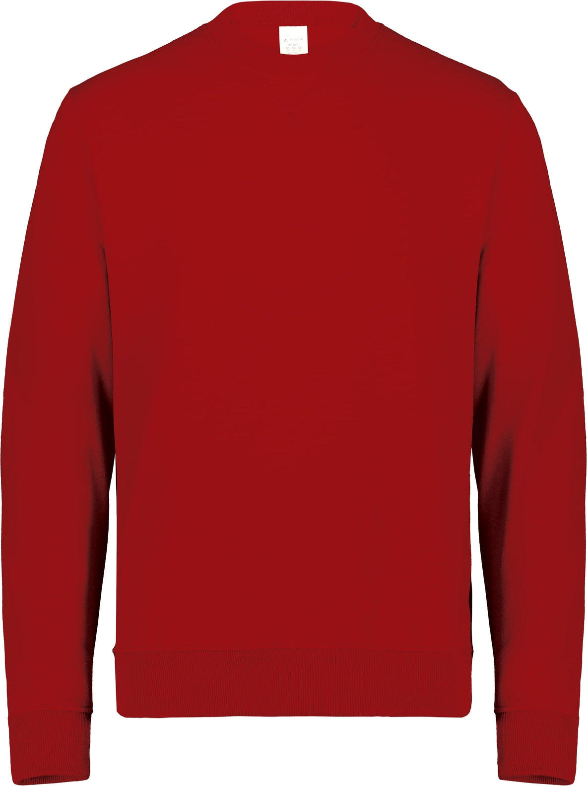 Front View of CHERRY RED ALL-DAY CORE BASIC FLEECE CREW