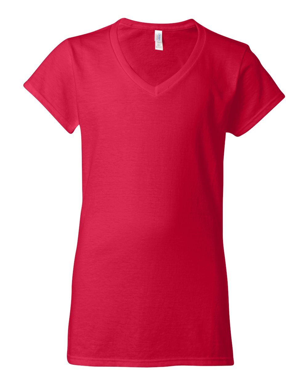 Cherry Red Softstyle® Women’s V-Neck T-Shirt - 64V00L
