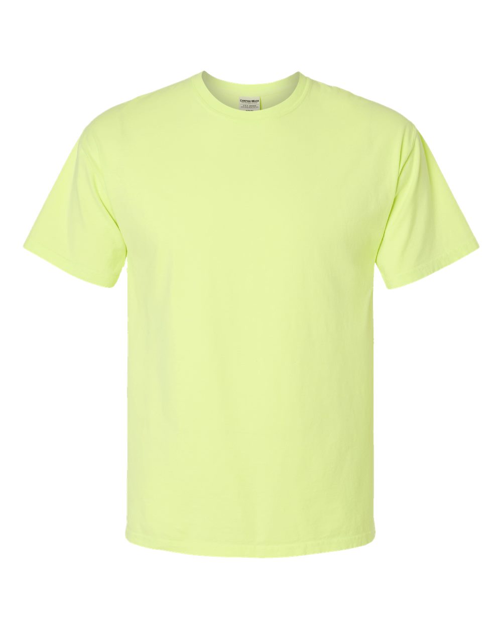 Front View of Chic Lime Garment-Dyed T-Shirt - GDH100