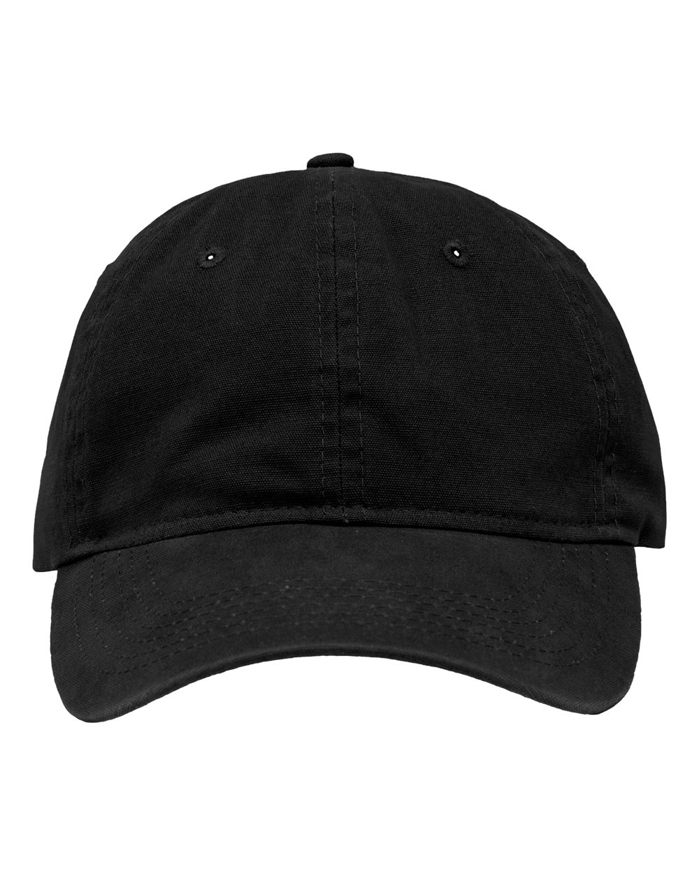 Front View of Chino Black Dad Hat Fit - SP1700