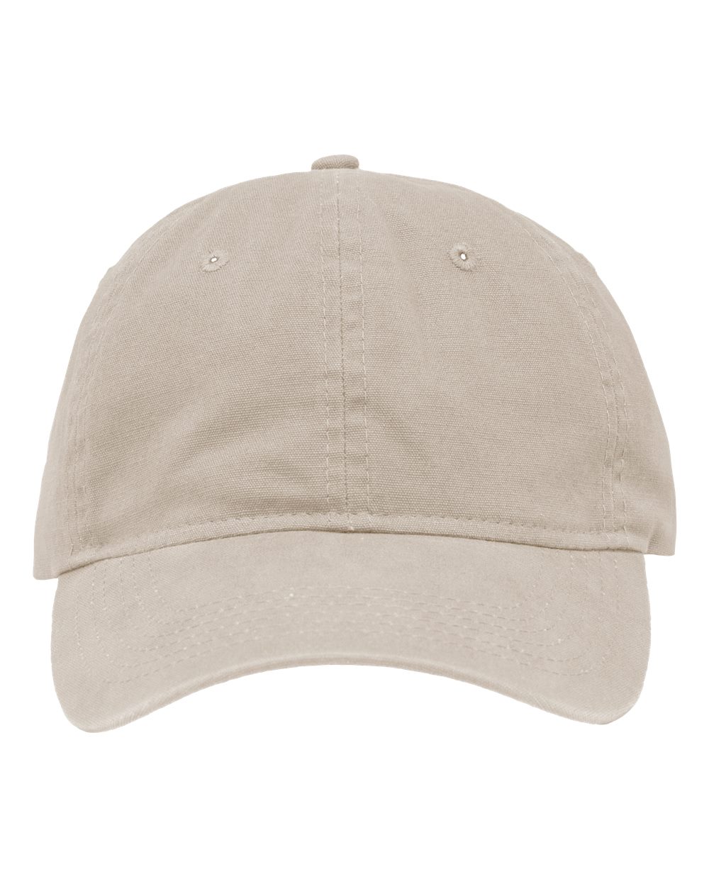 Front View of Chino Khaki Dad Hat Fit - SP1700