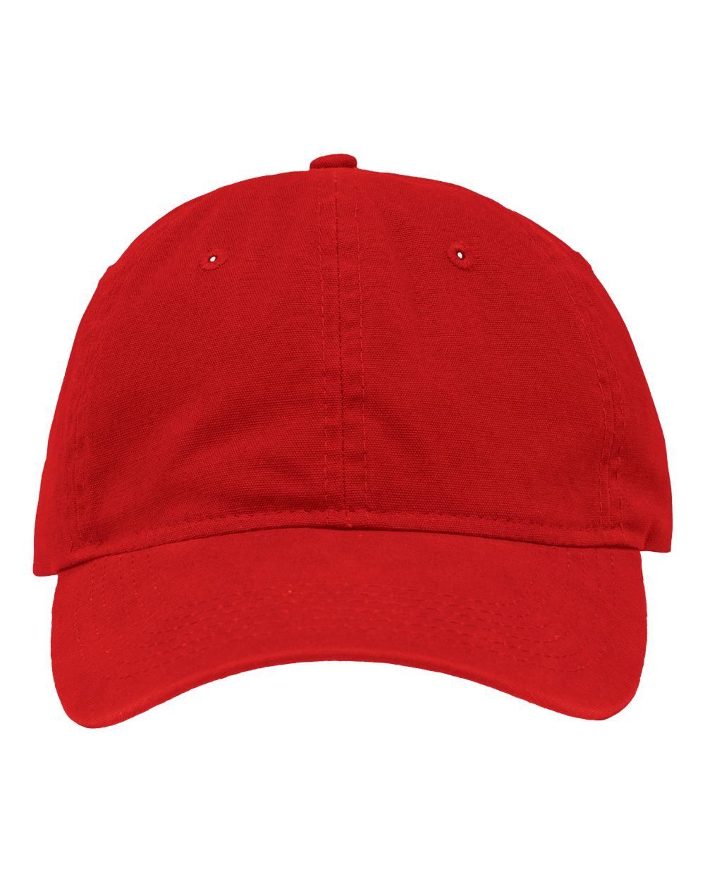 Front View of Chino Red Dad Hat Fit - SP1700