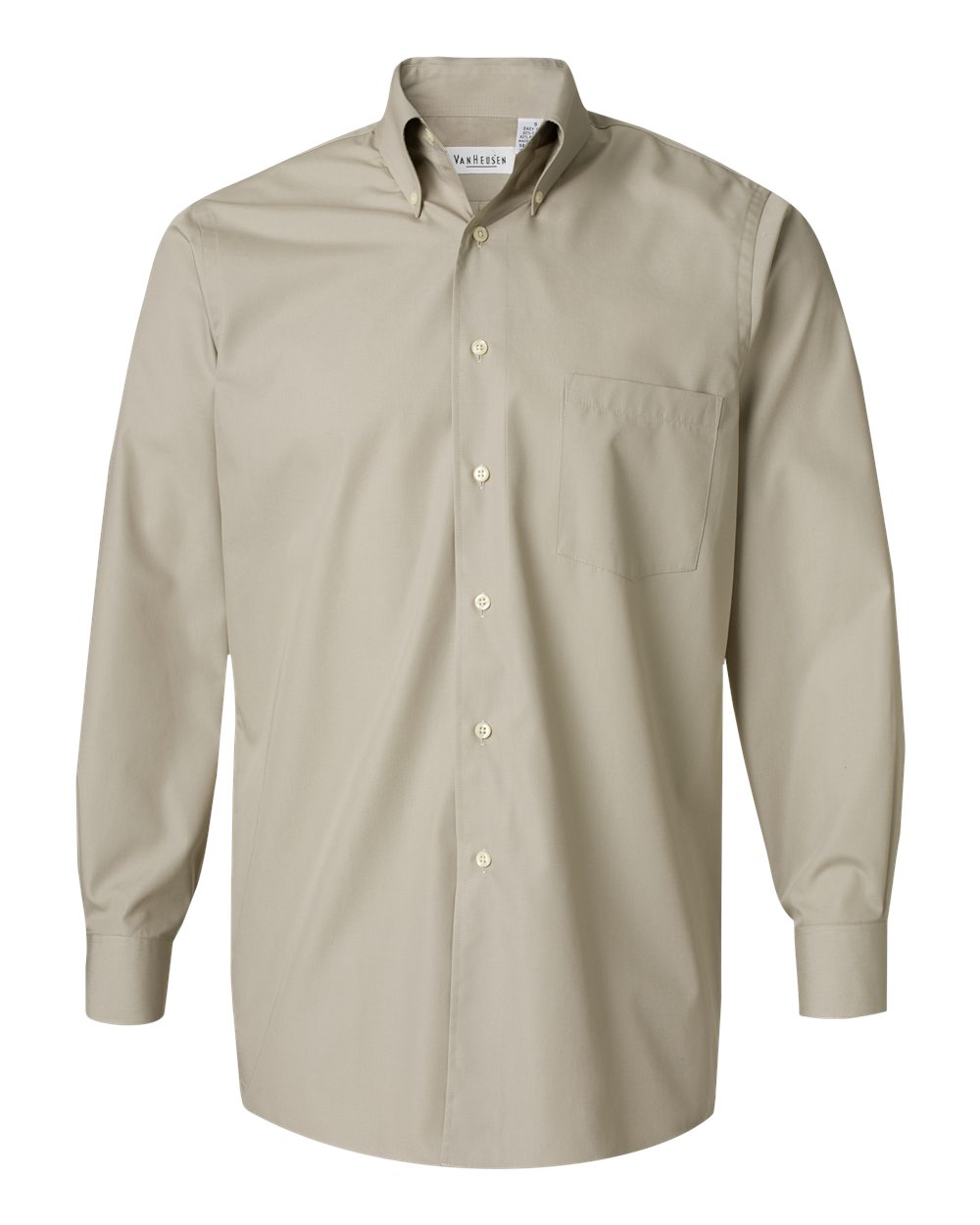 Front View of Chino Silky Poplin Shirt - 13V0113
