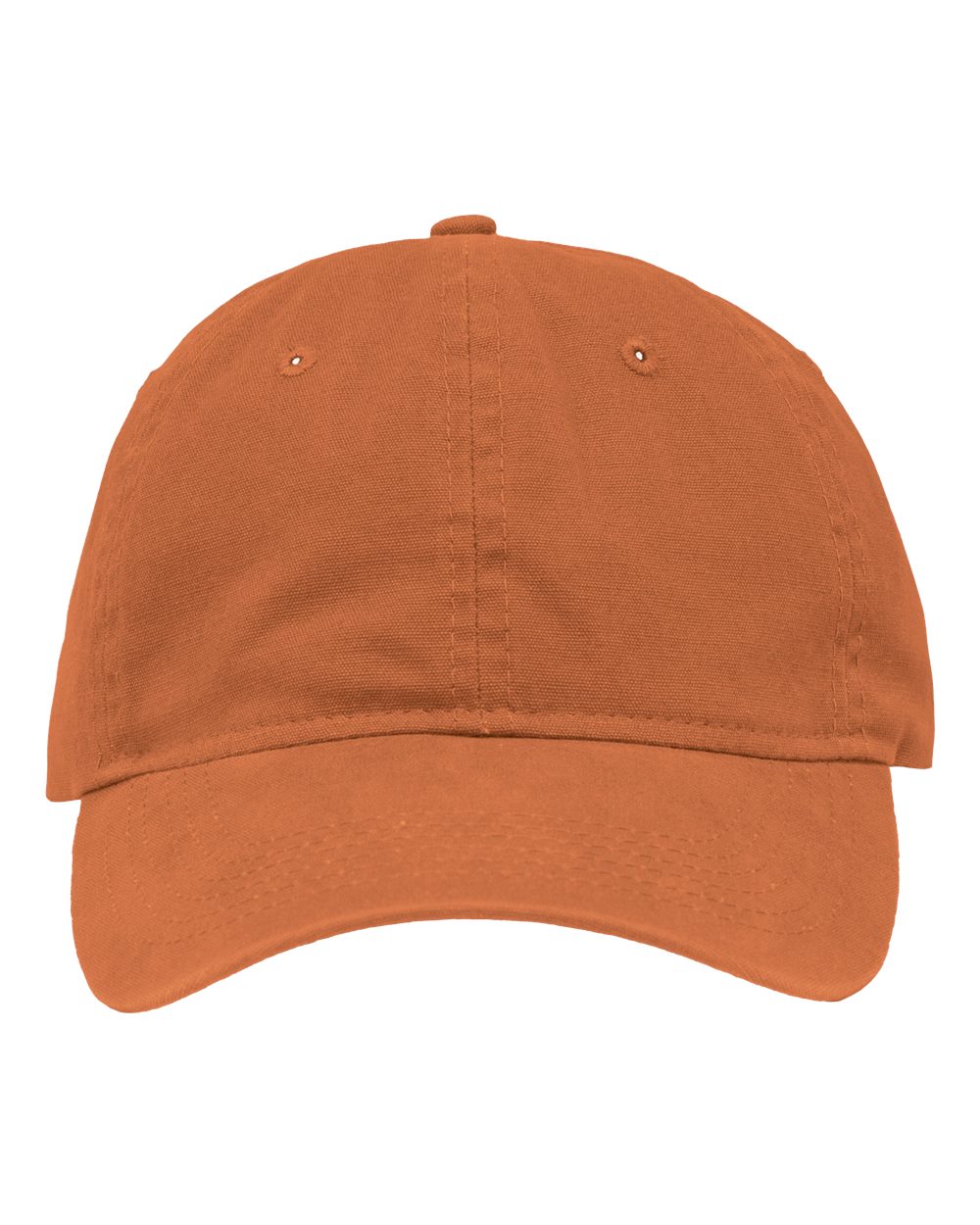 Front View of Chino Texas Orange Dad Hat Fit - SP1700